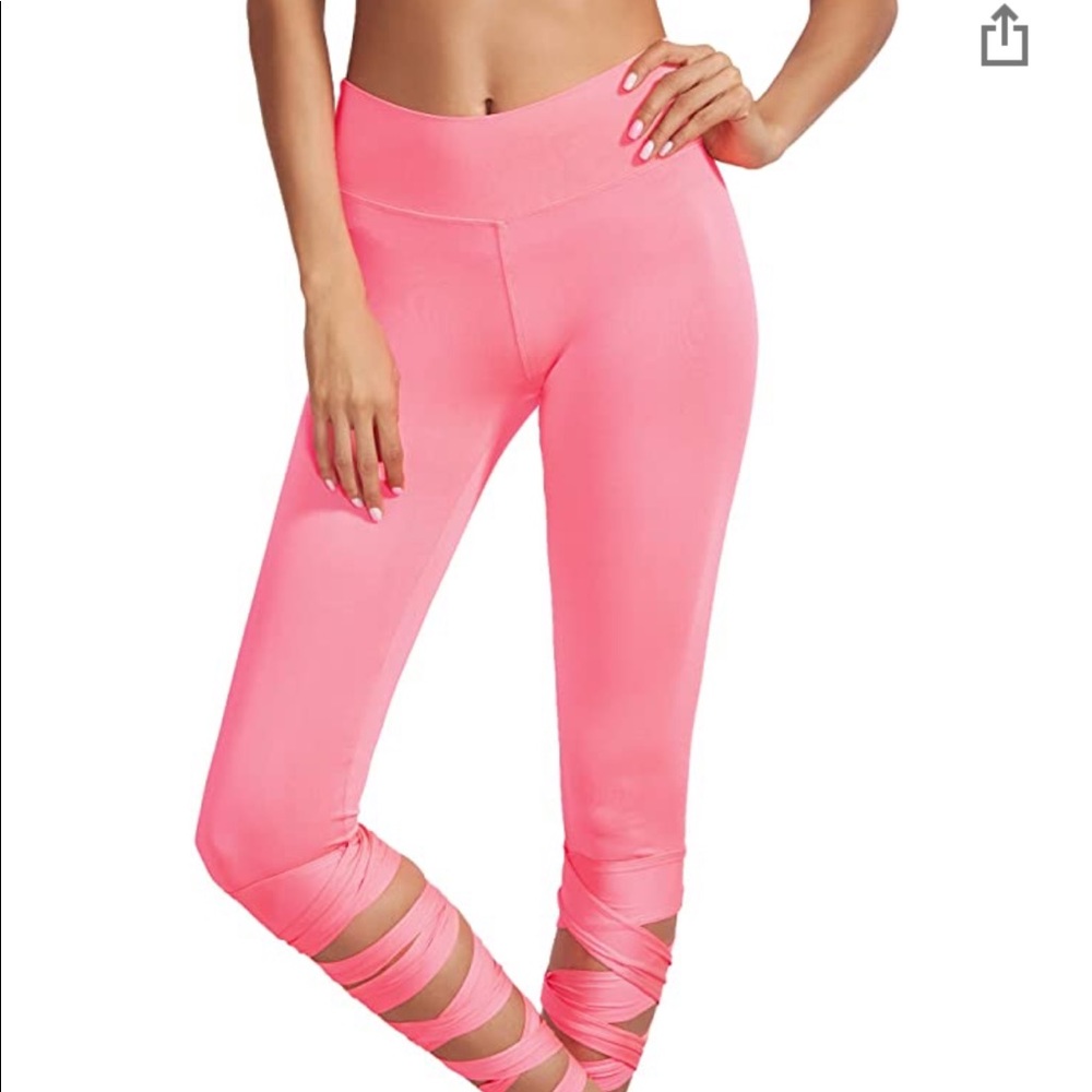 Pink ballet leggings. **NWOT** - Picture 4 of 7